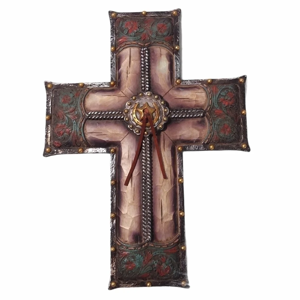 Southwestern Style Cross Decor Trinket Box - Picture 5 of 9